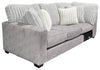 Made in Canada Koda 2-Piece Left-Facing Chenille Fabric Sectional with Reversible Cushions - Plush Paloma Grey | Sofa sectionnel de gauche Koda 2 pièces fabriqué au Canada en tissu de chenille avec coussins réversibles - gris Paloma luxueux