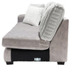 Made in Canada Koda 2-Piece Right-Facing Chenille Fabric Sectional with Reversible Cushions - Plush Paloma Grey | Sofa sectionnel de droite Koda 2 pièces fabriqué au Canada en tissu de chenille avec coussins réversibles - gris Paloma luxueux