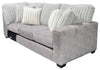 Made in Canada Koda 2-Piece Right-Facing Chenille Fabric Sectional with Reversible Cushions - Plush Paloma Grey | Sofa sectionnel de droite Koda 2 pièces fabriqué au Canada en tissu de chenille avec coussins réversibles - gris Paloma luxueux