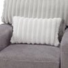 Made in Canada Koda 41" Chenille and Faux Fur Fabric Chair with Removable Cushions - Plush Paloma Grey | Fauteuil Koda de 41 po fabriqué au Canada en tissu de chenille et de fausse fourrure avec coussins amovibles - gris Paloma luxueux