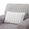 Made in Canada Koda 41" Chenille and Faux Fur Fabric Chair with Removable Cushions - Plush Paloma Grey | Fauteuil Koda de 41 po fabriqué au Canada en tissu de chenille et de fausse fourrure avec coussins amovibles - gris Paloma luxueux