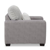 Made in Canada Koda 41" Chenille and Faux Fur Fabric Chair with Removable Cushions - Plush Paloma Grey | Fauteuil Koda de 41 po fabriqué au Canada en tissu de chenille et de fausse fourrure avec coussins amovibles - gris Paloma luxueux