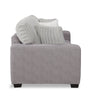 Made in Canada Koda 92" Chenille and Faux Fur Fabric Sofa with Removable Cushions - Plush Paloma Grey | Sofa Koda de 92 po fabriqué au Canada en tissu de chenille et de fausse fourrure avec coussins amovibles - gris Paloma luxueux