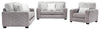 Made in Canada Koda 92" Chenille and Faux Fur Fabric Sofa with Removable Cushions - Plush Paloma Grey | Sofa Koda de 92 po fabriqué au Canada en tissu de chenille et de fausse fourrure avec coussins amovibles - gris Paloma luxueux