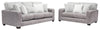 Made in Canada Koda 92" Chenille and Faux Fur Fabric Sofa with Removable Cushions - Plush Paloma Grey | Sofa Koda de 92 po fabriqué au Canada en tissu de chenille et de fausse fourrure avec coussins amovibles - gris Paloma luxueux