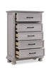 Kylie Bedroom Chest of Drawers, 5-Drawer, 35"W x 51"H - Sand | Commode verticale de chambre à coucher Kylie de 35 po (l) x 51 po (H) à 5 tiroirs - sable