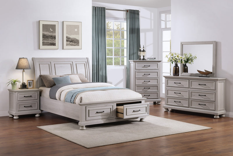 Kylie Bedroom Chest of Drawers, 5-Drawer, 35\"W x 51\"H - Sand