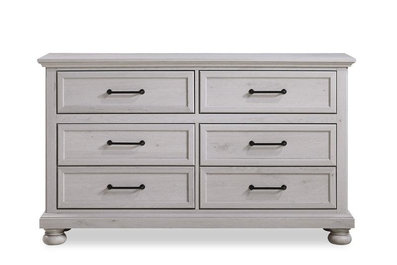 Kylie 5pc Bedroom Set with Storage Bed, Dresser & Mirror, Sand - Queen Size