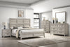 Lara 5pc Bedroom Set with Bed, Dresser & Mirror, Antique Grey - King Size | Ensemble de chambre à coucher Lara 5 pièces avec lit, commode et miroir, gris antique - format très grand lit