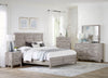 Lara 5pc Bedroom Set with Bed, Dresser & Mirror, Antique Grey - King Size | Ensemble de chambre à coucher Lara 5 pièces avec lit, commode et miroir, gris antique - format très grand lit