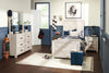 Lark Bedside 2-Drawer Nightstand, 24"W x 26"H - Rustic White | Table de nuit Lark de 24 po (L) x 26 po (H) à 2 tiroirs - blanc rustique