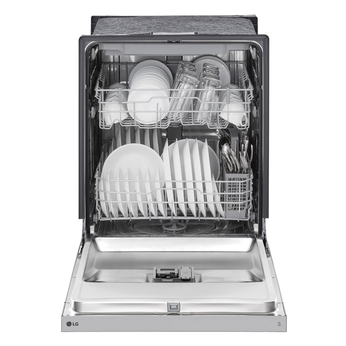 LG 24\" 50 dBA Built-In Front-Control Dishwasher with Dynamic Dry - Smudge Proof Stainless Steel - LDFC3532S
