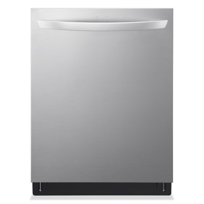 LG 24" 46 dBA Built-In Top-Control Smart Dishwasher with QuadWash® - Smudge Proof Stainless Steel - … | Lave-vaisselle intelligent encastré LG à 46 dBA de 24 po avec commandes sur le dessus et QuadWashMC …
