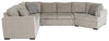 Made in Canada Legend 3-Piece Right-Facing Chenille Fabric Cuddler Sleeper Sectional - Platinum Beige | Sofa-lit sectionnel de droite Legend 3 pièces fabriqué au Canada en tissu de chenille avec fauteuil enveloppant - beige platine