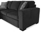 Made in Canada Legend 2-Piece Left-Facing Chenille Fabric Sleeper Sectional with Storage Chaise - Pepper Grey | Sofa-lit sectionnel de gauche Legend 2 pièces fabriqué au Canada en tissu de chenille avec fauteuil long de rangement - gris poivre