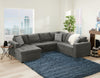 Made in Canada Legend 3-Piece Left-Facing Chenille Fabric Sleeper Sectional with Storage Chaise - Pewter Brown | Sofa-lit sectionnel de gauche Legend 3 pièces fabriqué au Canada en tissu de chenille avec fauteuil long de rangement - brun étain