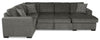 Made in Canada Legend 3-Piece Right-Facing Chenille Fabric Sleeper Sectional with Storage Chaise - Pewter Brown | Sofa-lit sectionnel de droite Legend 3 pièces fabriqué au Canada en tissu de chenille avec fauteuil long de rangement - brun étain