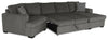 Made in Canada Legend 3-Piece Left-Facing Chenille Fabric Cuddler Sleeper Sectional with Chaise - Pewter Brown | Sofa-lit sectionnel enveloppant de gauche Legend 3 pièces fabriqué au Canada en tissu de chenille avec fauteuil long - brun étain