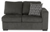 Made in Canada Legend 2-Piece Left-Facing Chenille Fabric Cuddler Sectional - Pewter Brown | Sofa sectionnel de gauche Legend 2 pièces fabriqué au Canada en tissu de chenille avec fauteuil enveloppant - brun étain