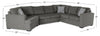 Made in Canada Legend 3-Piece Left-Facing Chenille Fabric Cuddler Sleeper Sectional - Pewter Brown | Sofa-lit sectionnel de gauche Legend 3 pièces fabriqué au Canada en tissu de chenille avec fauteuil enveloppant - brun étain