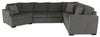 Made in Canada Legend 4-Piece Left-Facing Chenille Fabric Cuddler Sleeper Sectional with Chaise - Pewter Brown | Sofa-lit sectionnel enveloppant de gauche Legend 4 pièces fabriqué au Canada en tissu de chenille avec fauteuil long - brun étain