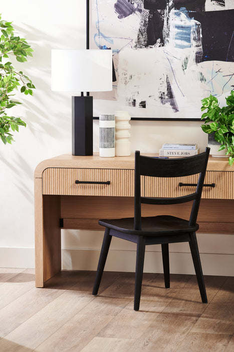 Scott Living Lenore 54” Modern Desk with Storage - Natural