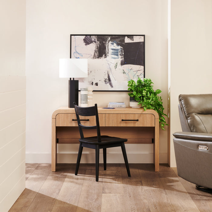 Scott Living Lenore 54” Modern Desk with Storage - Natural