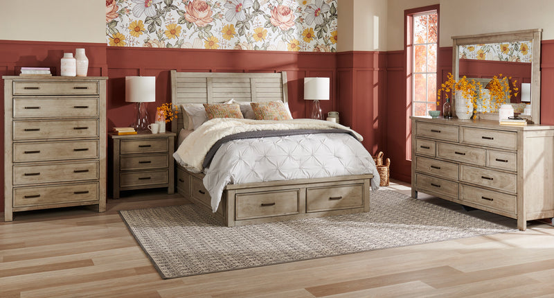 Levi Bedroom 9-Drawer Dresser, 67\"W x 38\"H, Wood - Drift Grey