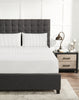 Striped 4-Piece King Cotton Sheet Set - Light Grey | Ensemble de draps Striped de 4 pièces en coton pour très grand lit - gris clair