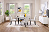 Libra Dining Chair with Polyester Fabric, - Grey | Chaise de salle à manger Libra en tissu de polyester - grise