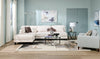 Lounge 4-Piece Chenille Modular Sectional with Ottoman – Beige  | Sofa sectionnel modulaire Lounge 4 pièces en chenille avec pouf - beige