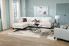 Lounge 4-Piece Chenille Modular Sectional with Ottoman – Beige  | Sofa sectionnel modulaire Lounge 4 pièces en chenille avec pouf - beige