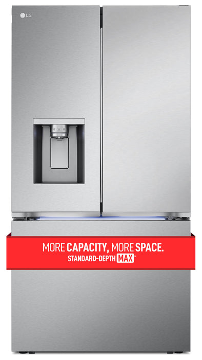 LG 36\" 31 Cu. Ft. French-Door Standard-Depth MAX™ Refrigerator - Smudge Proof Stainless Steel - LRYXS3106S