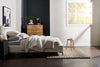 Milan Bedside 2-Drawer Nightstand, Mid-Century Modern,  22"W x 26"H - Black | Table de nuit moderne du milieu du 20e siècle Milan de 22 po (l) x 26 po (H) à 2 tiroirs - noire