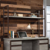 Manhattan Gate 60" Commercial Grade Computer Hutch with Shelf - Mystic Oak|Crédence d’ordinateur Manhattan Gate de 60 po de qualité commerciale avec tablette - chêne mystique