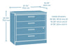 Mason Peak 31.26" Commercial Grade 2-Drawer Lateral Filing Cabinet - Prime Oak|Classeur latéral Mason Peak de 31,26 po de qualité commerciale à 2 tiroirs - chêne clair