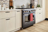 Cafe 6.2 Cu. Ft. Smart Gas Range with True European Convection and Self Clean Racks - Matte Black - … | Cuisinière intelligente à gaz Café de 6,2 pi³ avec convection européenne véritable et grilles autone…