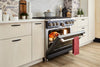 Cafe 6.2 Cu. Ft. Smart Gas Range with True European Convection and Self Clean Racks - Matte Black - … | Cuisinière intelligente à gaz Café de 6,2 pi³ avec convection européenne véritable et grilles autone…