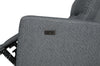 Meadow 2-Piece Left-Facing Chenille Fabric Power Reclining Sectional with Storage Chaise - Denim | Sofa sectionnel de gauche à inclinaison électrique Meadow 2 pièces en tissu de chenille avec fauteuil long de rangement - denim