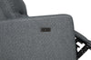 Meadow 2-Piece Right-Facing Chenille Fabric Power Reclining Sectional with Storage Chaise - Denim | Sofa sectionnel de droite à inclinaison électrique Meadow 2 pièces en tissu de chenille avec fauteuil long de rangement - denim