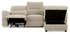 Meadow 2-Piece Right-Facing Chenille Fabric Power Reclining Sectional with Storage Chaise - Taupe | Sofa sectionnel de droite à inclinaison électrique Meadow 2 pièces en tissu de chenille avec fauteuil long de rangement - taupe