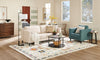 Metro 32" Fabric Chair with Tufted Seat Cushion and Reversible Back Cushion - Denim Blue | Fauteuil Metro de 32 po en tissu avec coussin de siège capitonné et coussin de dossier réversible - bleu denim