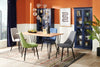 Miya Dining Chair with Polyester Fabric, Metal - Moss Green | Chaise de salle à manger Miya en tissu de polyester et en métal - vert mousse