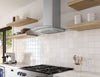 Brisas by Zephyr 30" Curved Glass Range Hood - Stainless Steel - BMI-E30DG | Hotte de cuisinière courbée Brisas par Zephyr de 30 po en verre - acier inoxydable - BMI-E30DG | BMIE30DG