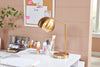 19" Gold Metal Desk/Task Lamp|Lampe de travail et de bureau de 19 po en métal doré