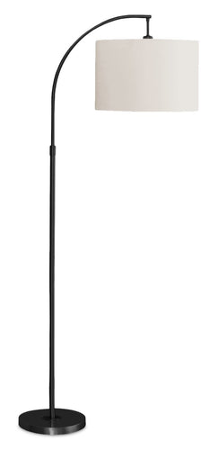 65" Black Metal Arc Floor Lamp