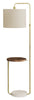 67" Brass Metal Floor Lamp with USB Port|Lampe à pied de 67 po en métal laiton avec port USB
