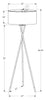62" Black Metal Tripod Floor Lamp|Lampe à pied de style trépied de 62 po en métal noir
