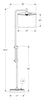63" Black Metal Floor Lamp|Lampe à pied de 63 po en métal noir