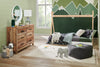 Mojave Bedroom 6-Drawer Dresser, 57.4"W x 37.8"H, Rustic - Natural Brown | Commode rustique Mojave de 57,4 po (L) x 37,8 po (H) à 6 tiroirs pour la chambre à coucher - brun naturel